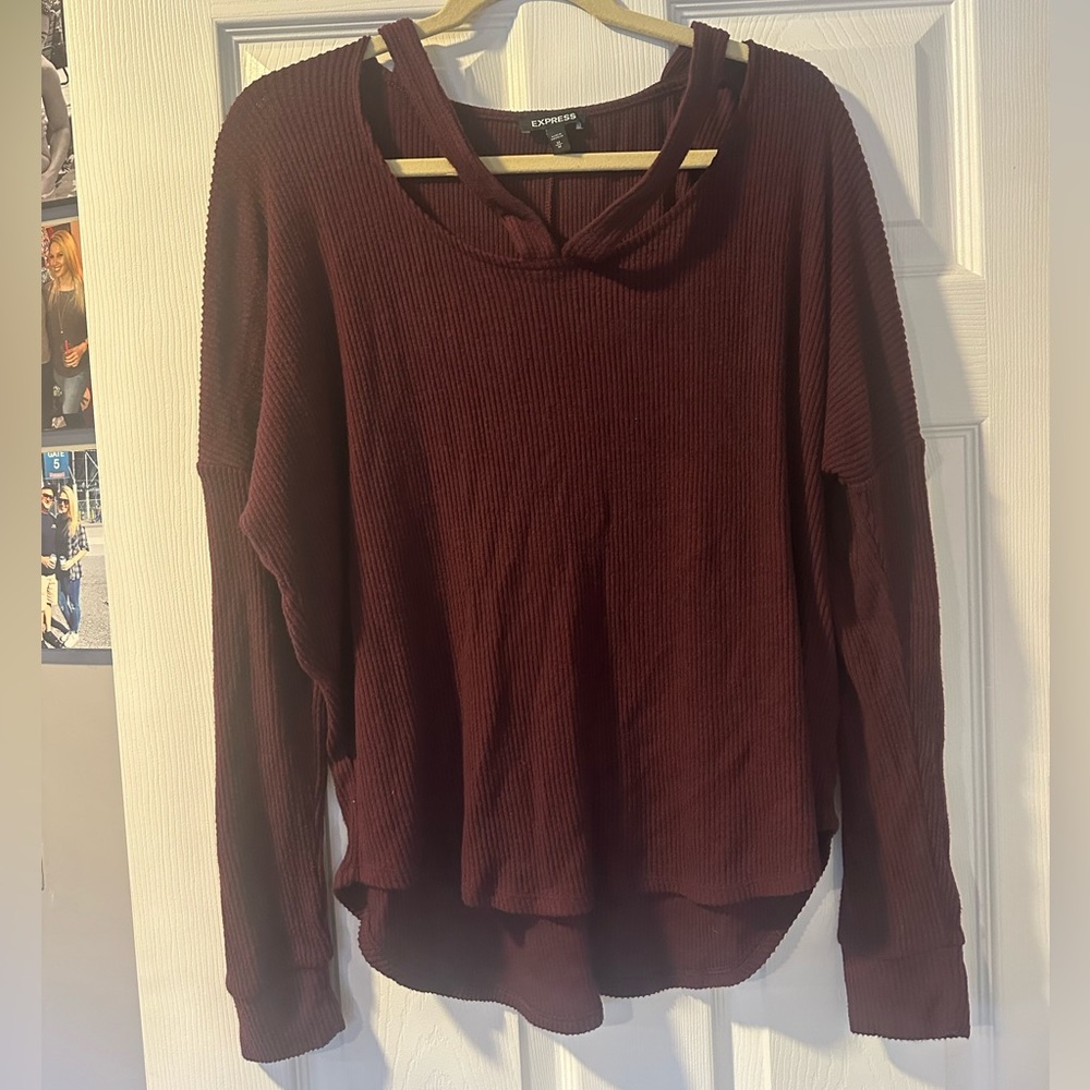 Express Women's Long Sleeve T-Shirt Sweater Size Medium